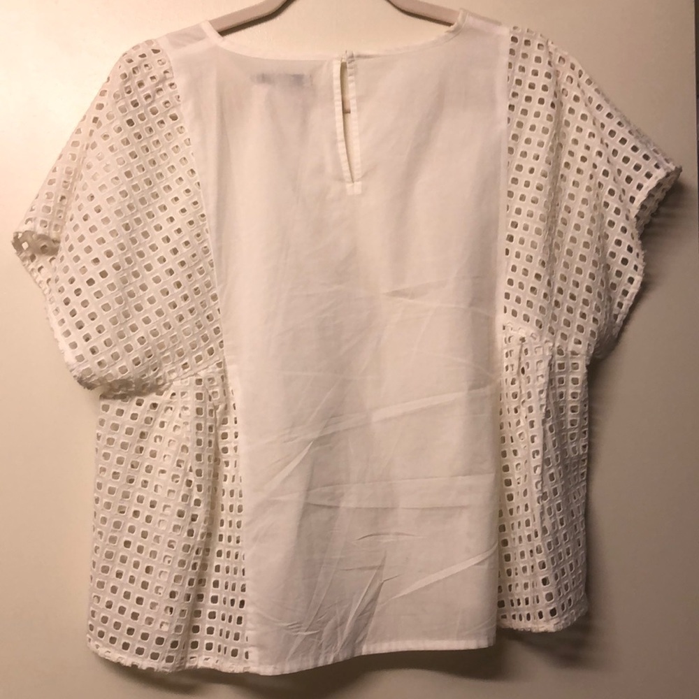 Madewell Eyelet Blouse - white - Small - Picture 5 of 5